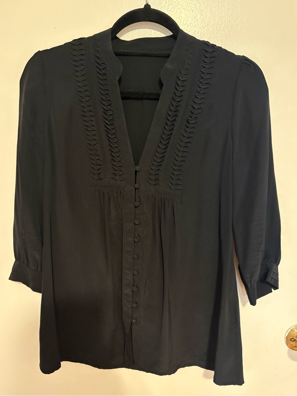Joie Silk Button-Front Blouse